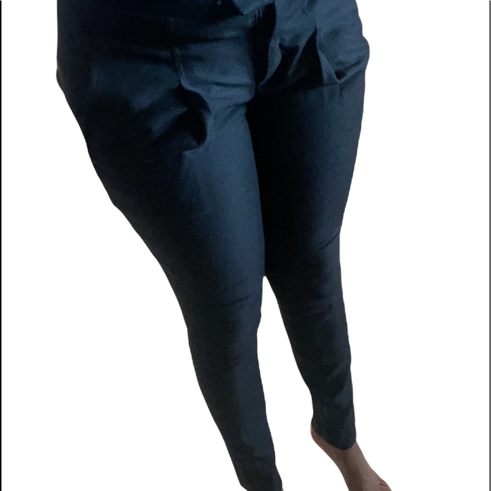 Helmet Lang black pants with a pleat. Lined. Classic. Timeless.